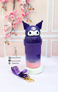 قمقمه فلاسک کرومی بنفش سرد و گرم نگهدارنده استیل ۳۱۶درجه یک فوق العاده ارسال رایگان