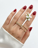 انگشتر زنانه ژوپینگ نگیندار | طراحی ظریف و چشمنواز | مدل تصویر دوم 💍✨