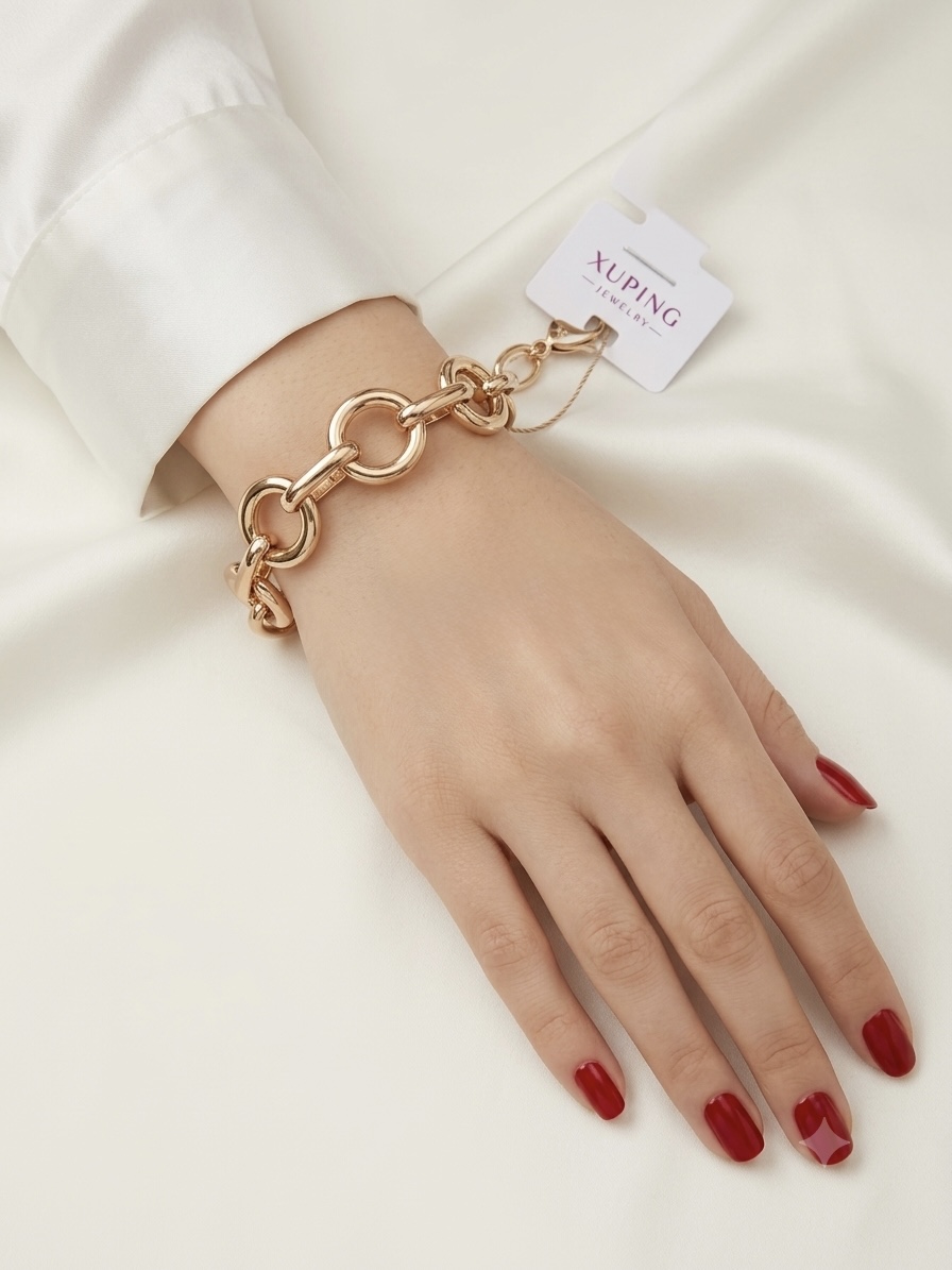 دستبند زنانه طرح طلا ژوپینگ حلقه ای هدیه خاص و جذاب