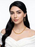 نیم ست زنانه زنجیری طرح طلا