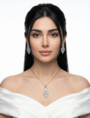 نیم ست زنانه ظریف کد XU195 سایزکوچک تصویردوم