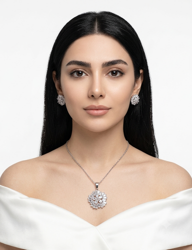 نیم ست ظریف زنانه گل سایز کوچک ارسال رایگان