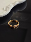 انگشتر زنانه ژوپینگ مدل کارتیه تکنگین | طرح طلا، سایز ۸ 💍✨