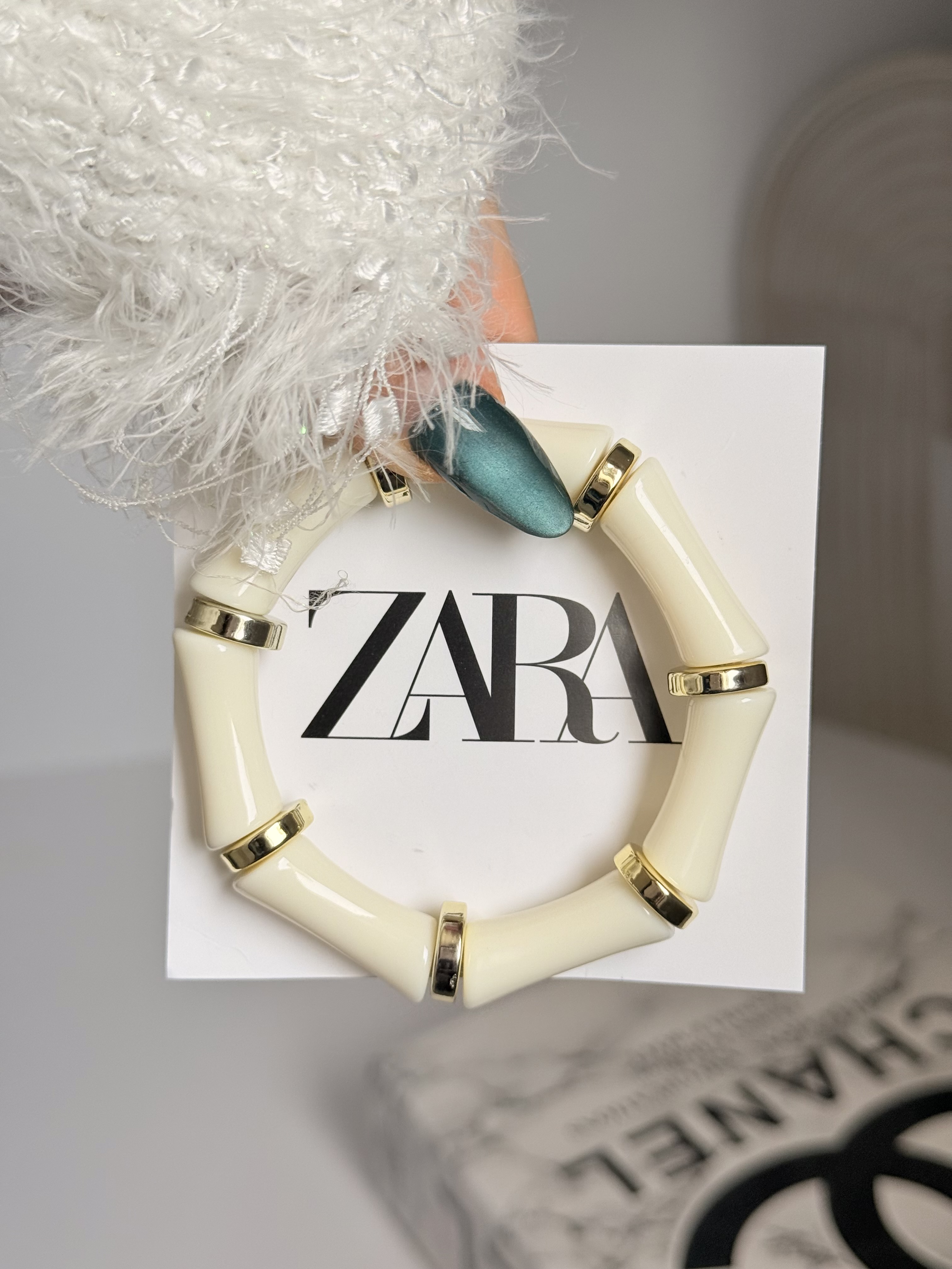 دستبند زنانه مدل آبنباتی ( طرح سنگ ماربل ) تک رنگ