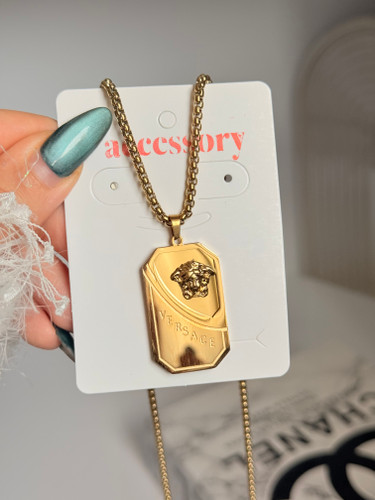 گردنبند مردانه طلایی VERSACE هدیه ولنتاین