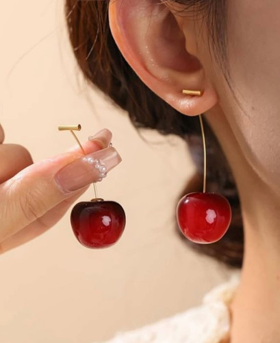 گوشواره گیلاس چری قرمز