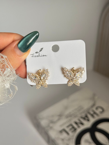 گوشواره پینترستی پروانه کد ZUN019 کد ۱